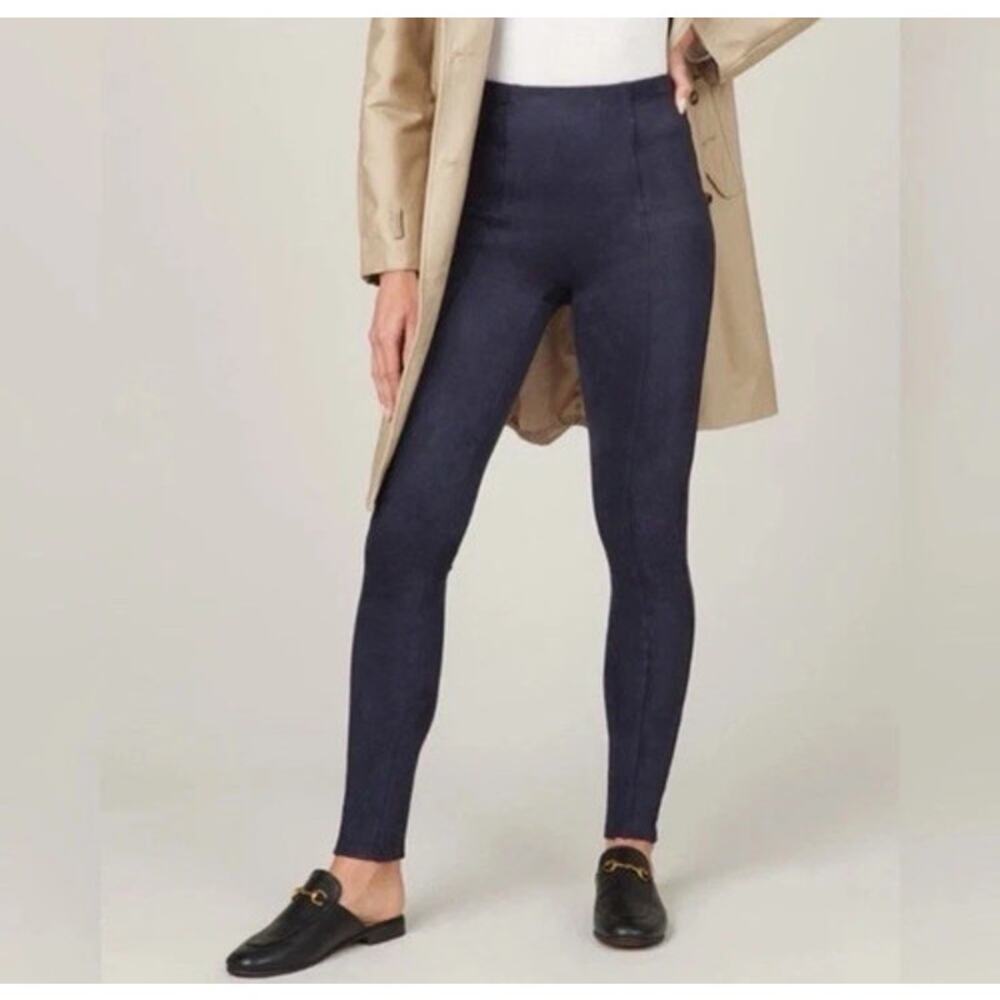 Spanx Faux Suede‎ Navy Leggings Women's size small NWT